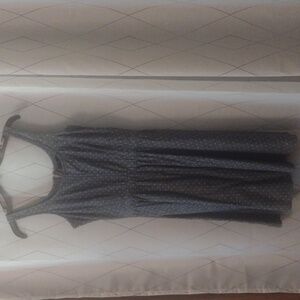 Gap polka dot chambray/denim dress